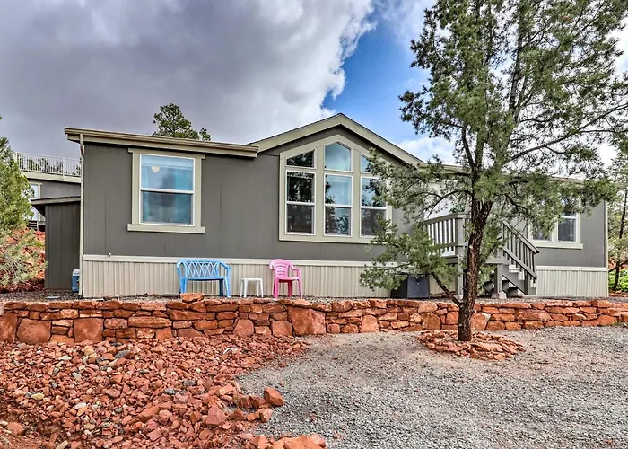 Mountain-view Rooftop Deck: Hideaway Holiday home Sedona